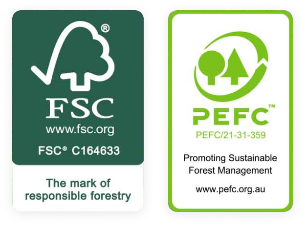 FSC and PEFC labels